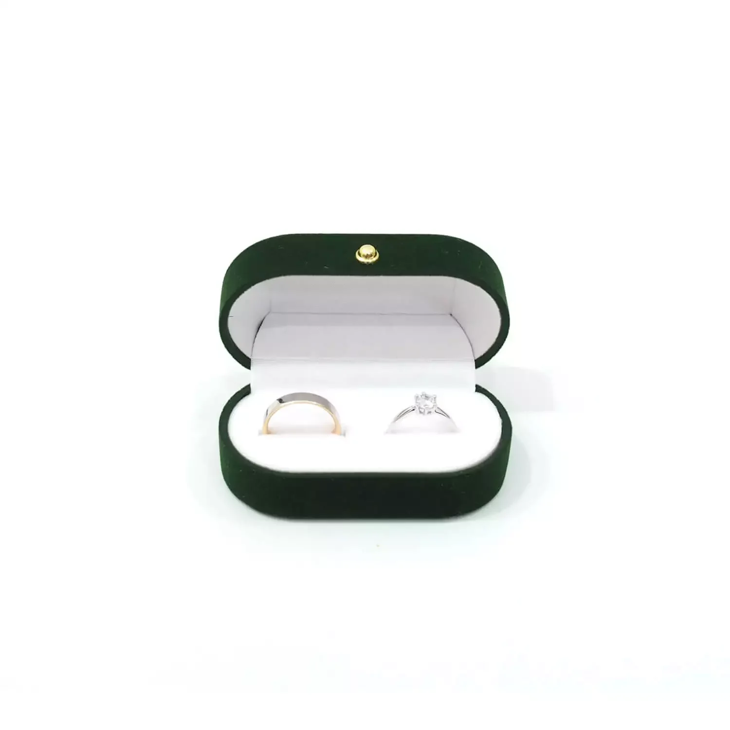 quinlynn ring box green opening front view