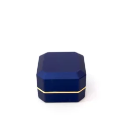 asscher ring box blue
