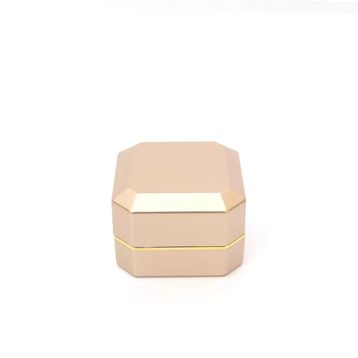 asscher ring box gold