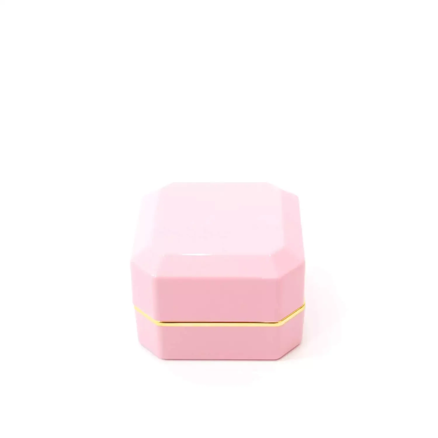 asscher ring box pink
