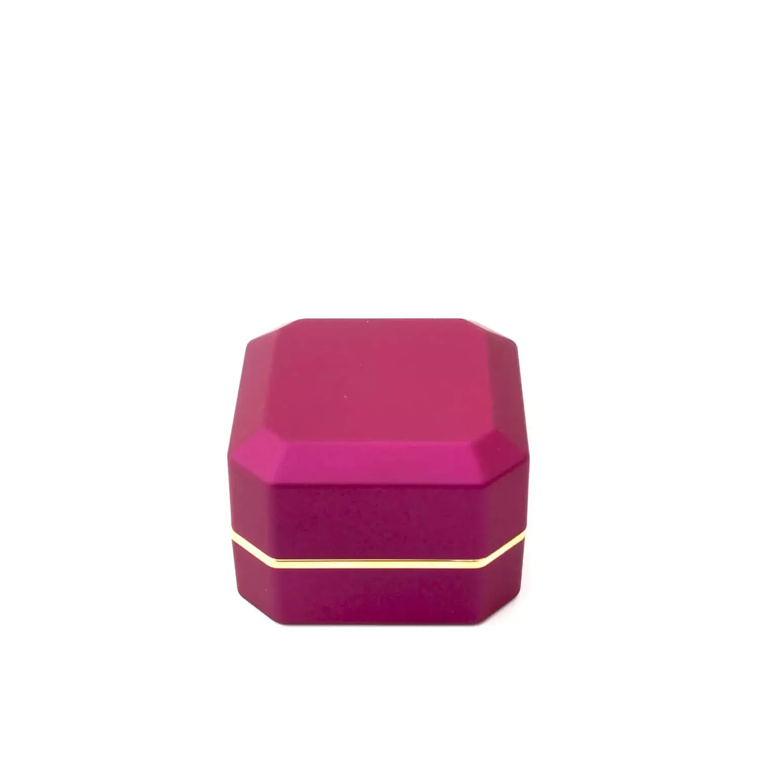 asscher ring box purple