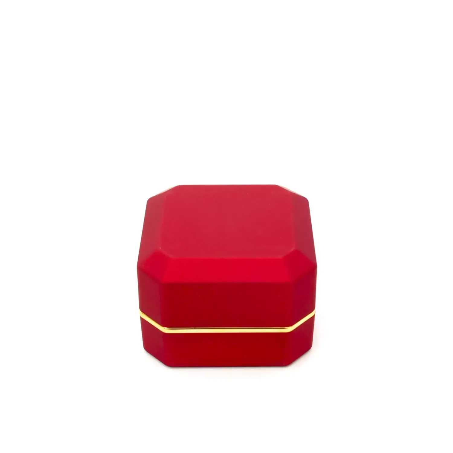 asscher ring box red