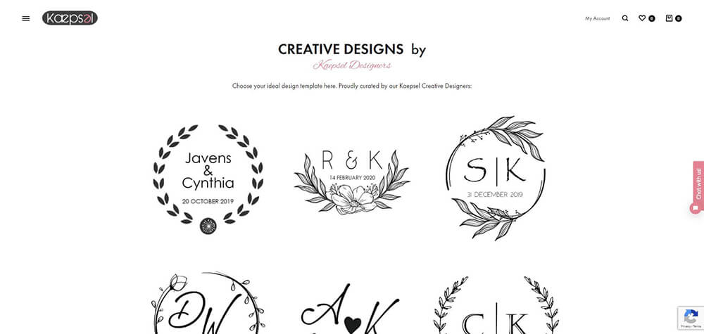 customised design template page 1