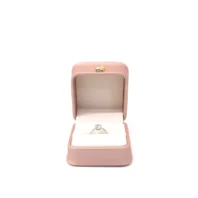 posie ring box in pink opening