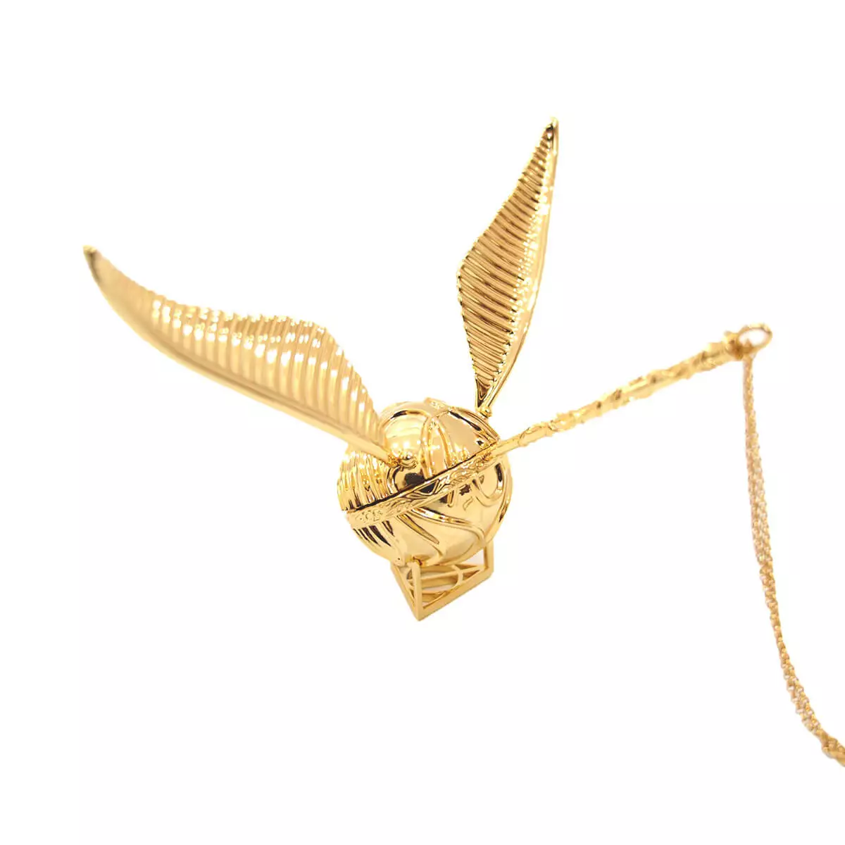 golden snitch ring box with gold wings opening method