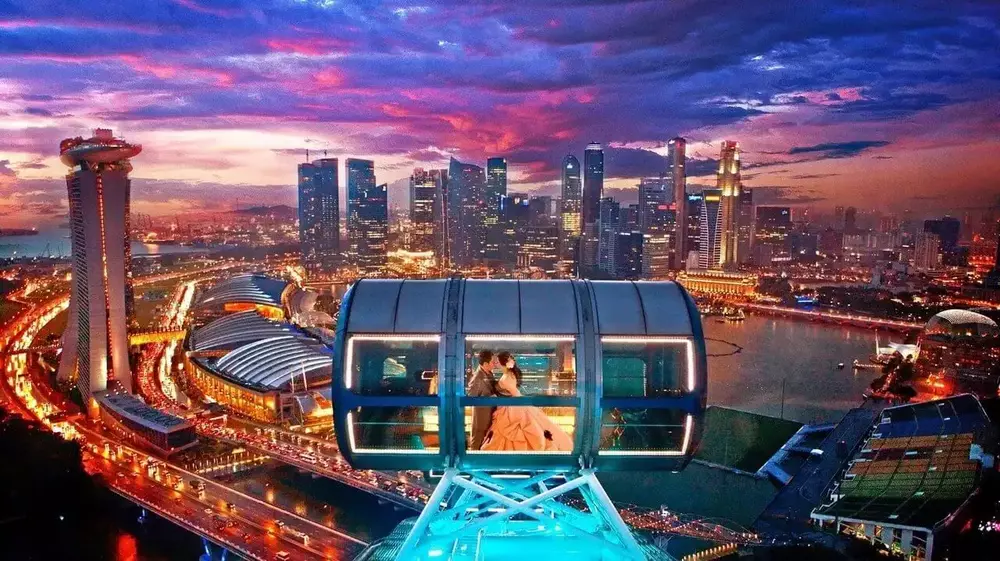 Singapore Flyer wedding proposal