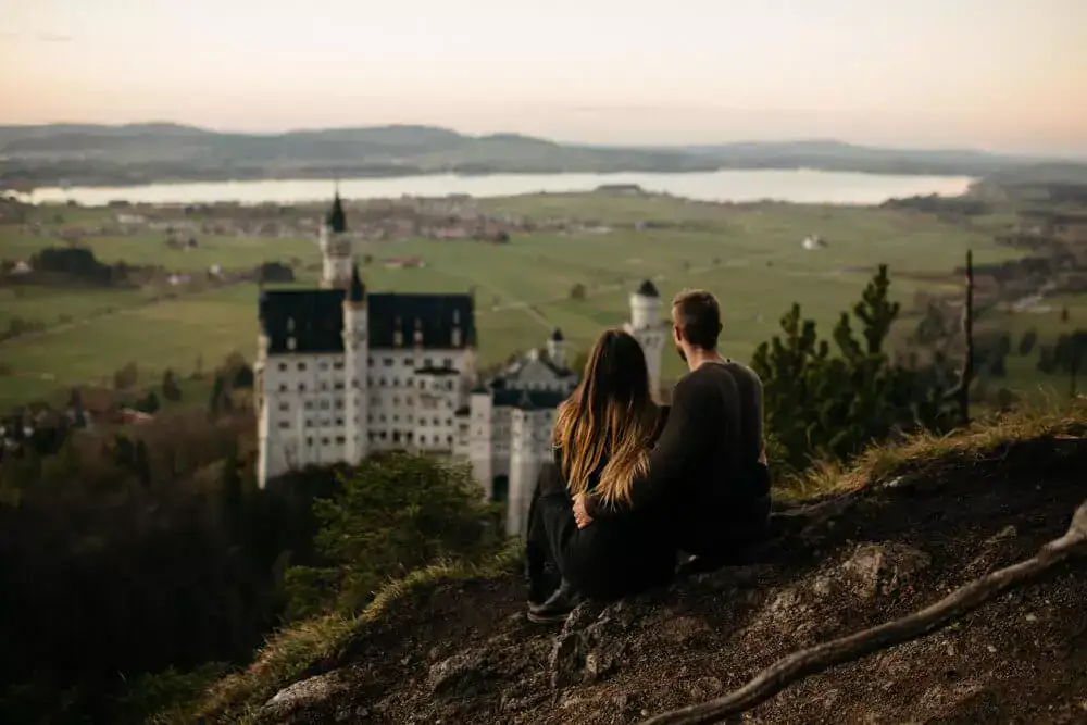 wedding proposal at Neuschwanstein Castle Germany