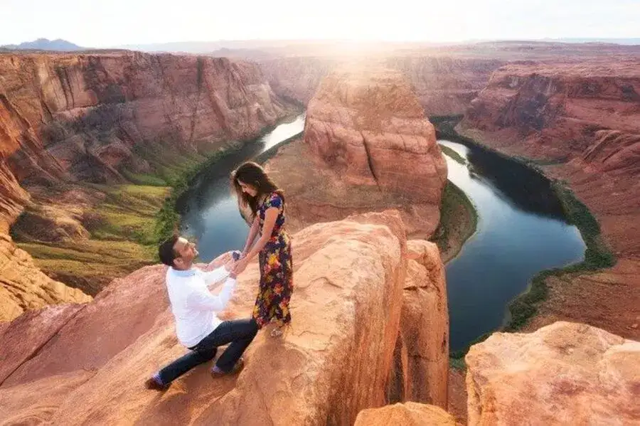 wedding proposal in grand canyon