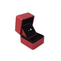 arlo ring box in red opening left side view
