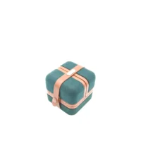 valerie ring box in green left side view