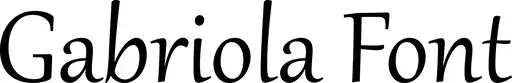 Gabriola font