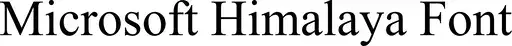 Microsoft Himalaya font